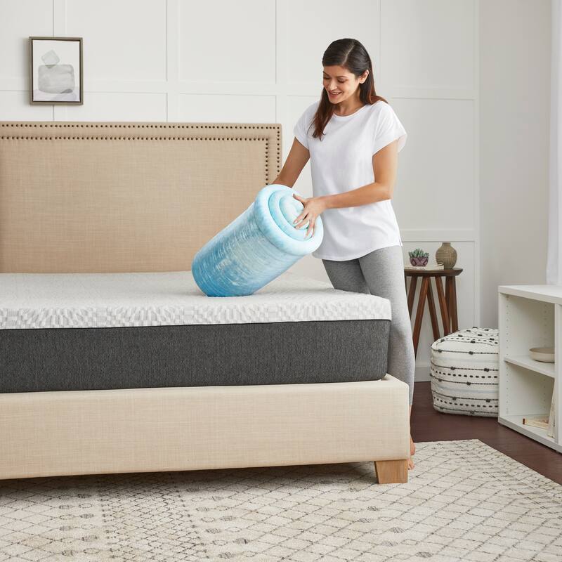 1.5" SealyChill Gel Memory Foam Mattress Topper On Sale Bed Bath